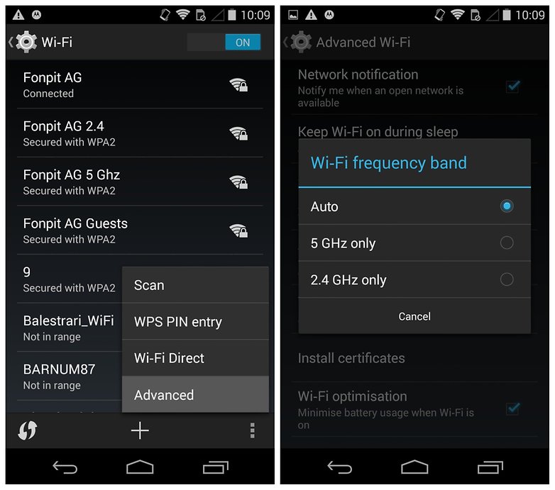 AndroidPIT Moto X problems Wi Fi frequency band