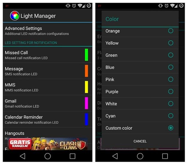 AndroidPIT Nexus 5 Light Manager