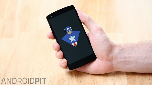 AndroidPIT Nexus 5 boot animation captain america