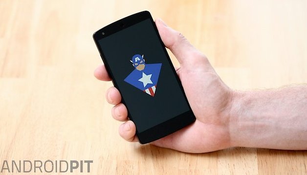 AndroidPIT Nexus 5 boot animation captain america