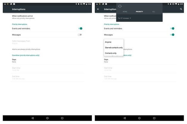 AndroidPIT Nexus 9 tips Interruptions