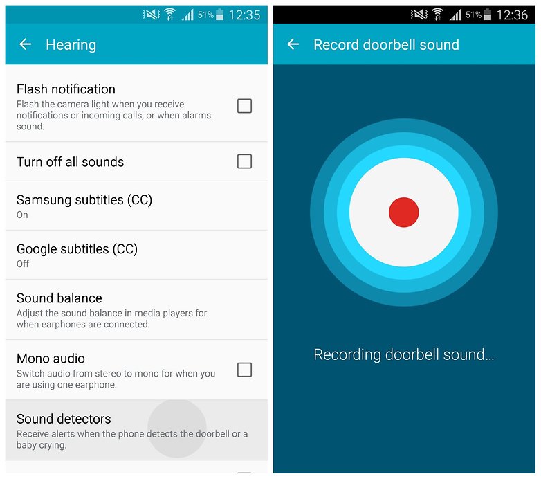 AndroidPIT Note 4 Sound detectors