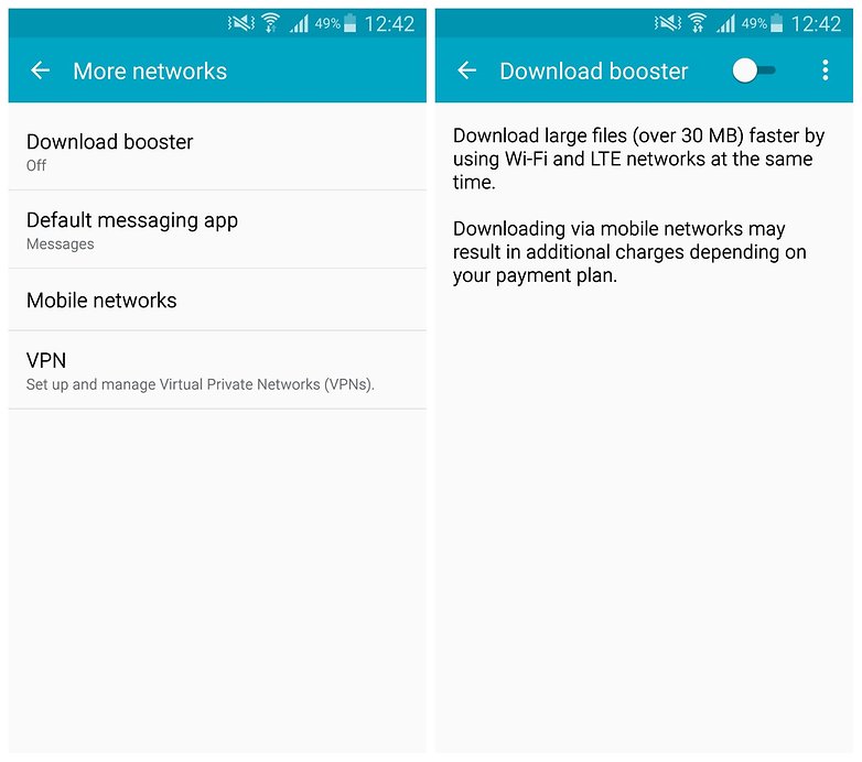 AndroidPIT Note 4 download booster