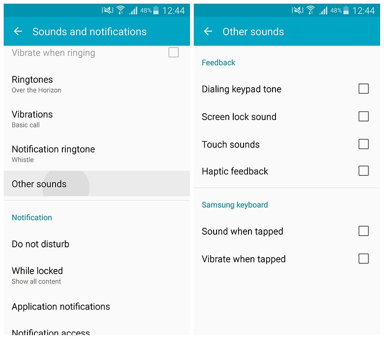 AndroidPIT Note 4 sounds notifications other sounds