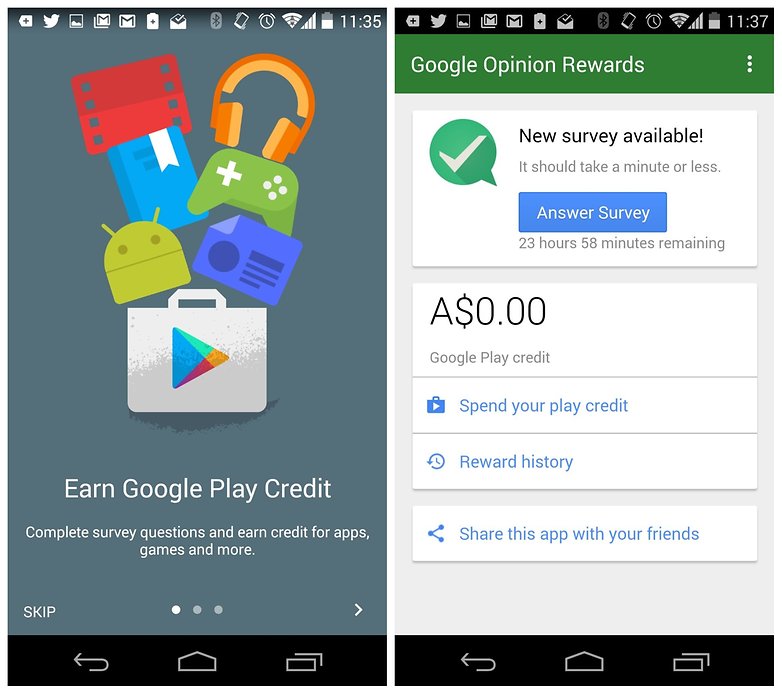 AndroidPIT Paid Apps For Free Google Opinion Rewards