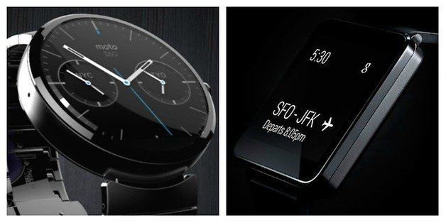 AndroidPIT Round Square Smartwatches