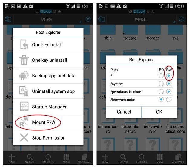 AndroidPIT S4 S5 Root Permissions