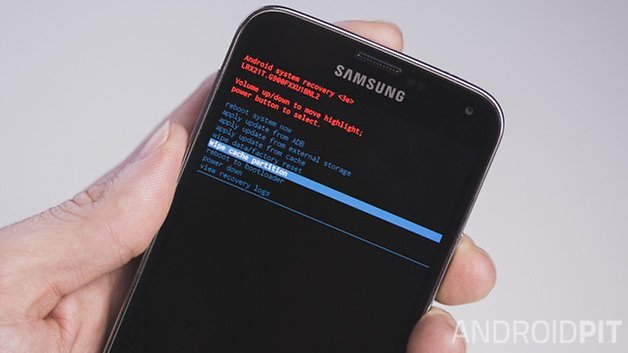 AndroidPIT Samsung Galaxy S5 clear cache partition 1