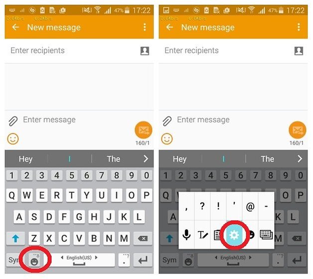 AndroidPIT Samsung Galaxy S5 keyboard settings