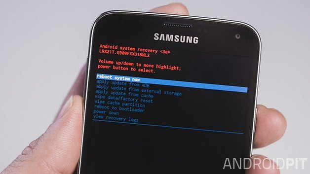 AndroidPIT Samsung Galaxy S5 reboot system now