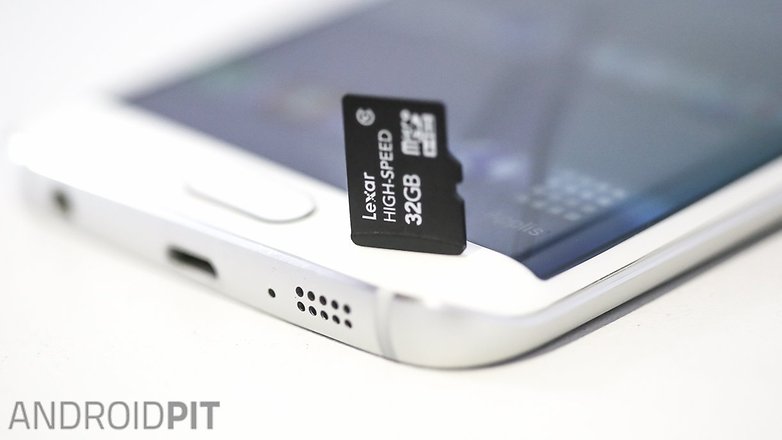 AndroidPIT Samsung Galaxy S6 Edge microSD card
