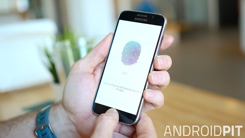 AndroidPIT Samsung Galaxy S6 fingerprint