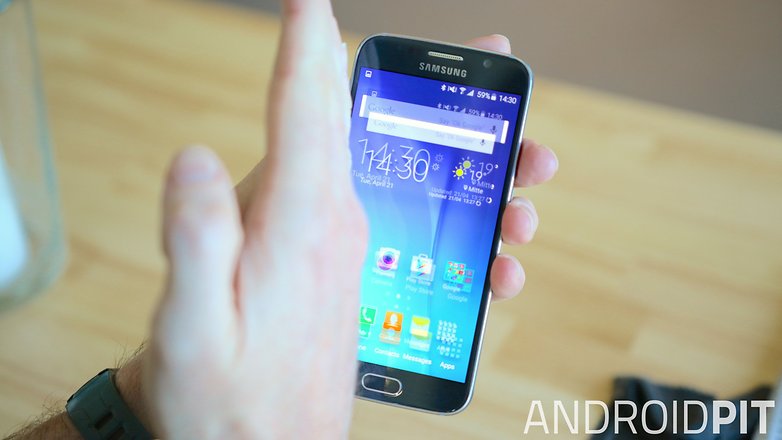 AndroidPIT Samsung Galaxy S6 palm swipe screenshot
