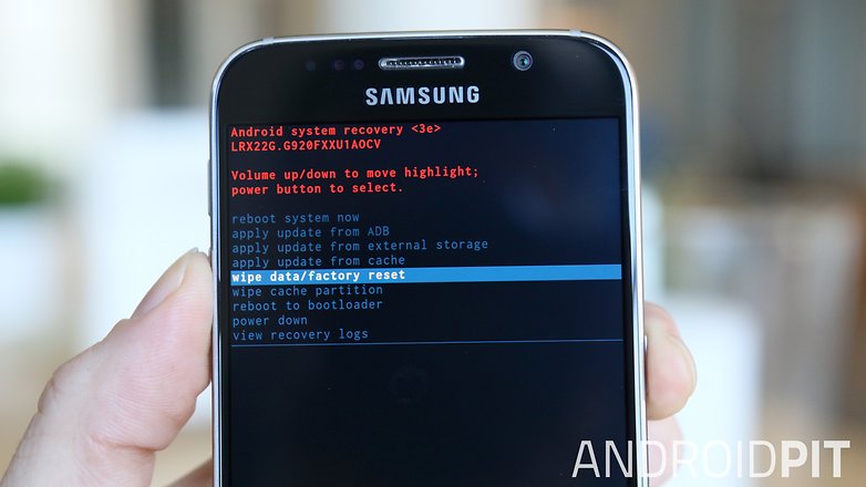 AndroidPIT Samsung Galaxy S6 wipe data factory reset