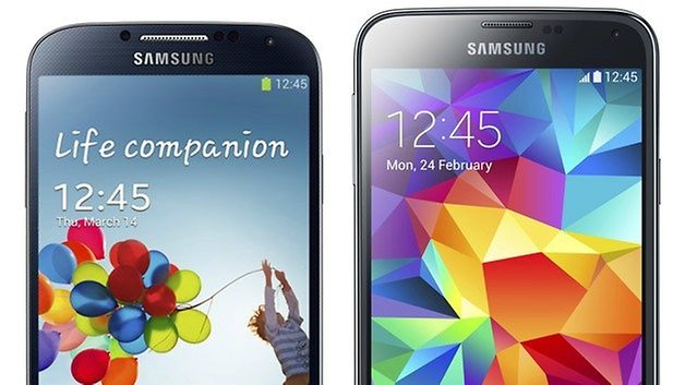 AndroidPIT Samsung galaxy s4 s5 comparison crop