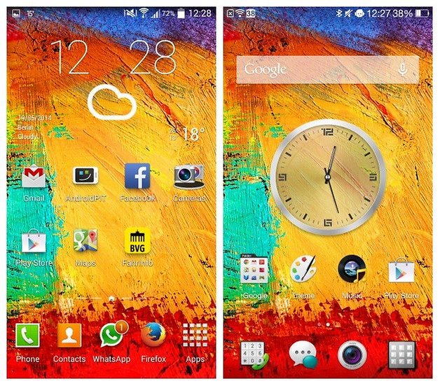 AndroidPIT TouchWiz ColorOS Home Screen