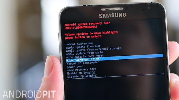 AndroidPIT samsung galaxy note 3 wipe cache partition