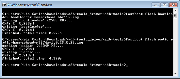 Fastboot ADB Bootloader Radio