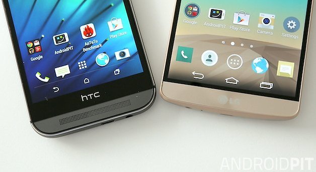 LG G3 HTC One M8 bezel