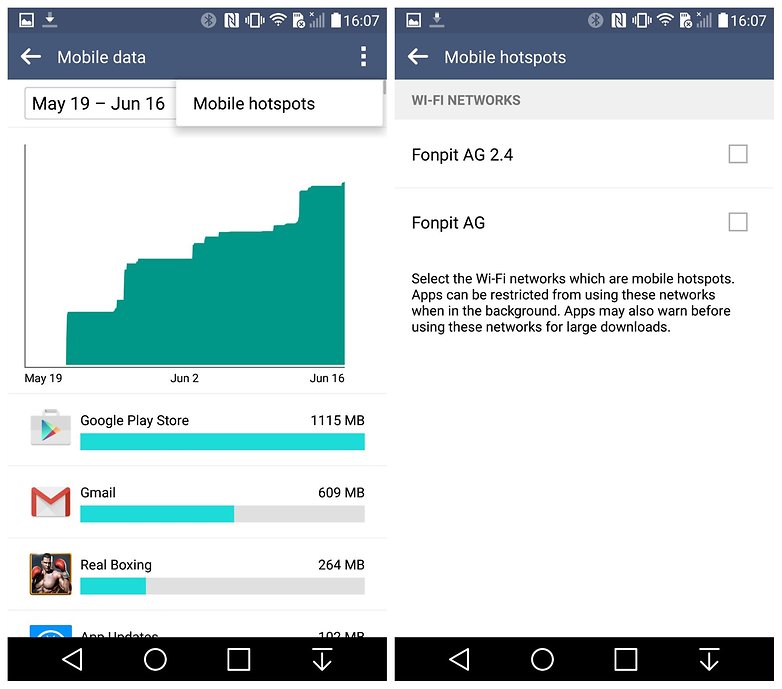 AndroidPIT LG G4 Lollipop mobile hotpsots