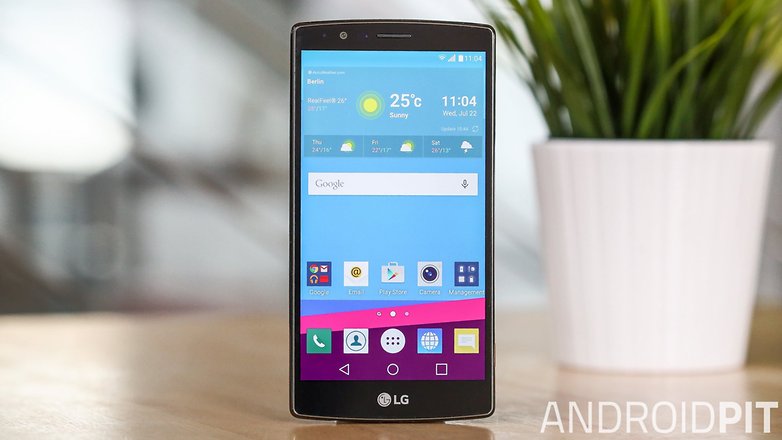 AndroidPIT LG G4 display front