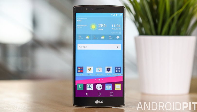 AndroidPIT LG G4 display front