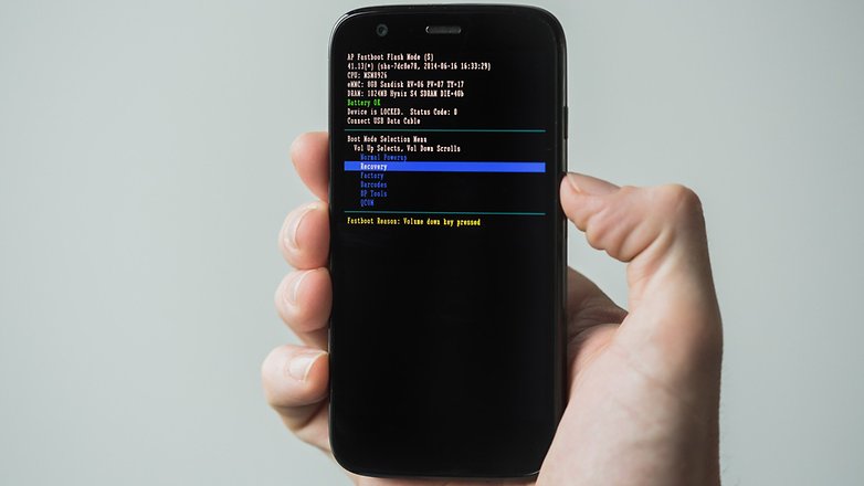AndroidPIT Moto G 2013 select recovery