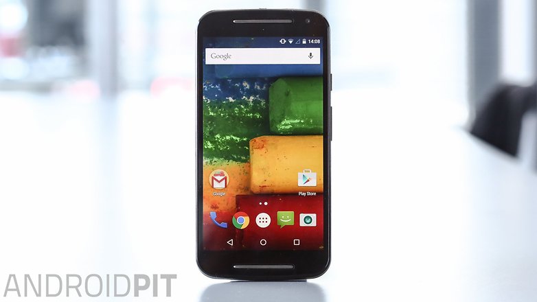 AndroidPIT Moto G 2014 Lollipop display