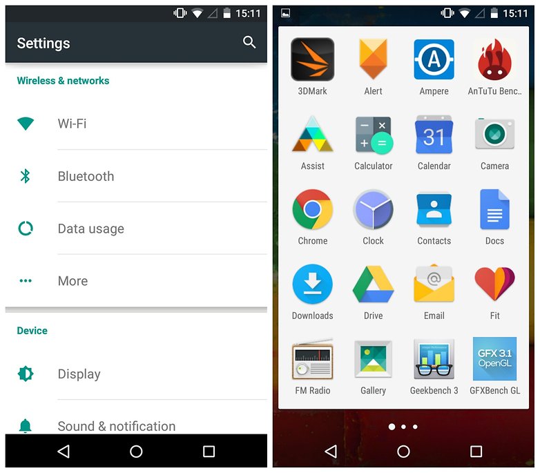 AndroidPIT Moto G 2014 Lollipop settings app drawer