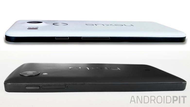 AndroidPIT Nexus 5 2015 side view comparison