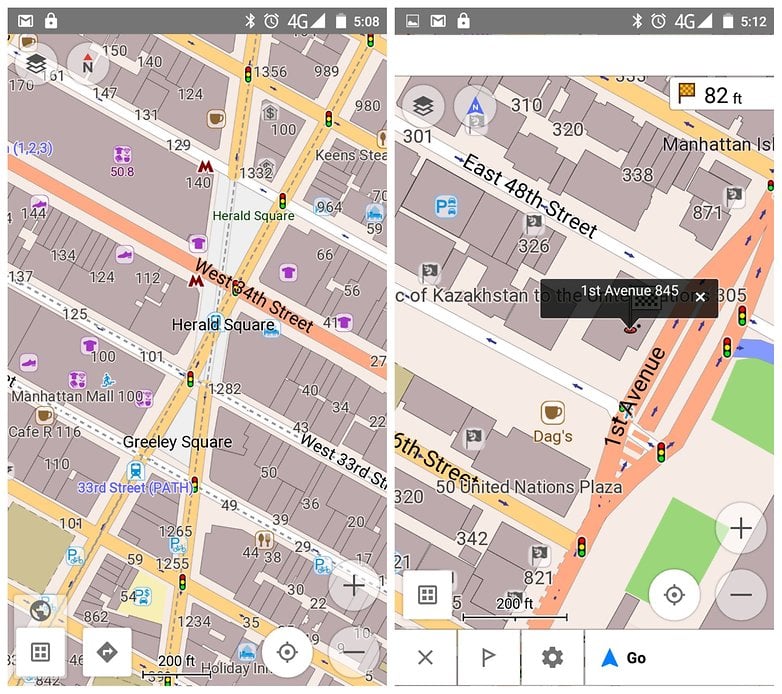 Peta Luar Talian AndroidPIT osmand navigasi carian