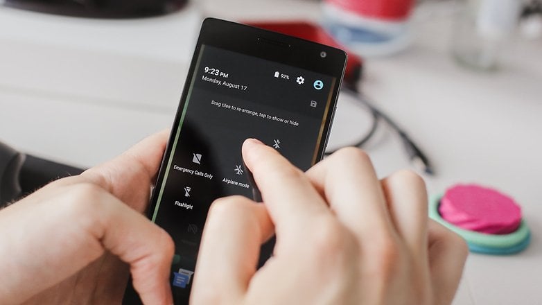 AndroidPIT OnePlus 2 quick settings arrange