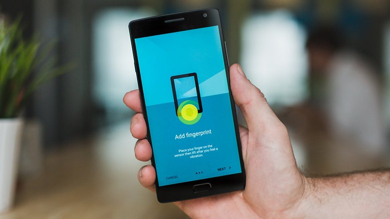 AndroidPIT OnePlus 2 register fingerprint