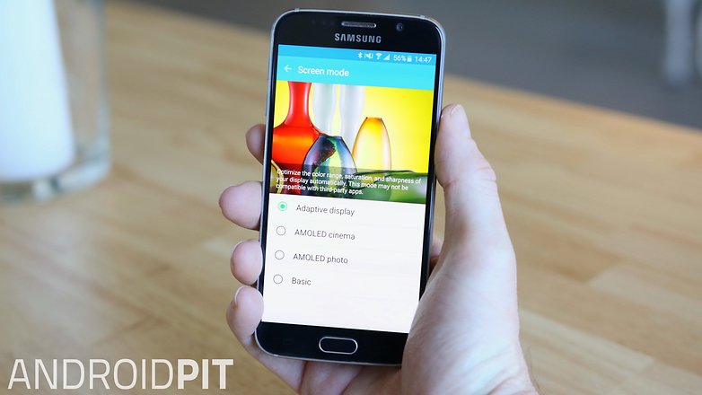 AndroidPIT Samsung Galaxy S6 screen mode