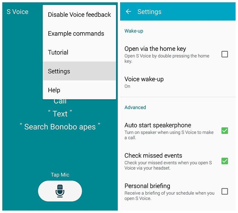 AndroidPIT Samsung Galaxy S5 TouchWiz disable s voice shortcut