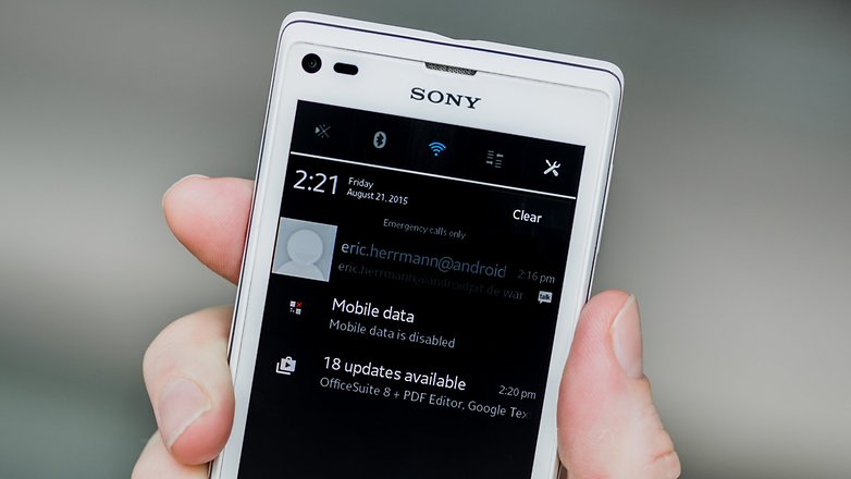AndroidPIT Sony Xperia L Jelly Bean quick settings notifications