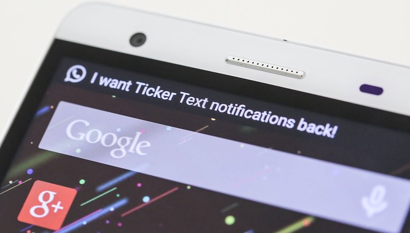 AndroidPIT ticker text notification