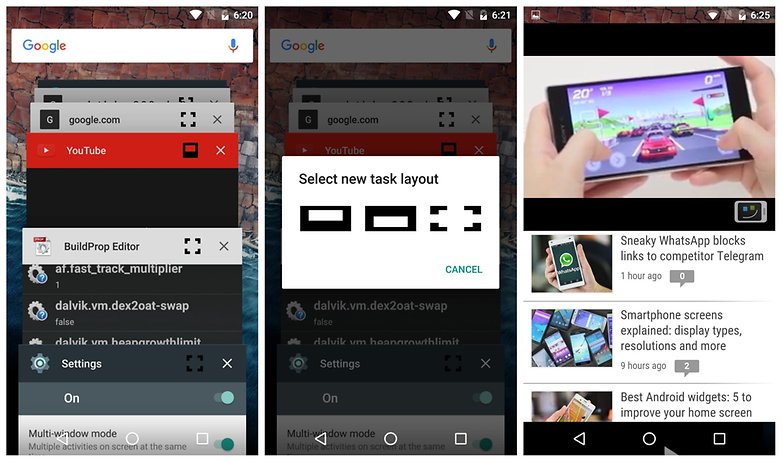AndroidPIT ANdroid 6 0 Marshmallow recent apps multi window mode