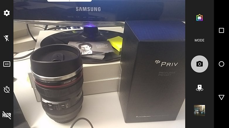 AndroidPIT BlackBerry Priv camera interface