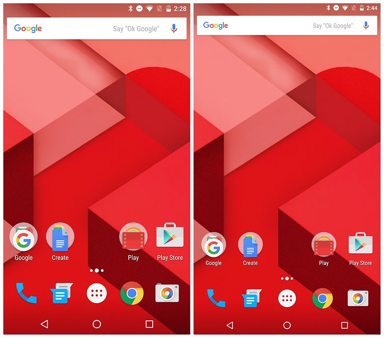 AndroidPIT Nexus 6 DPI change home screen