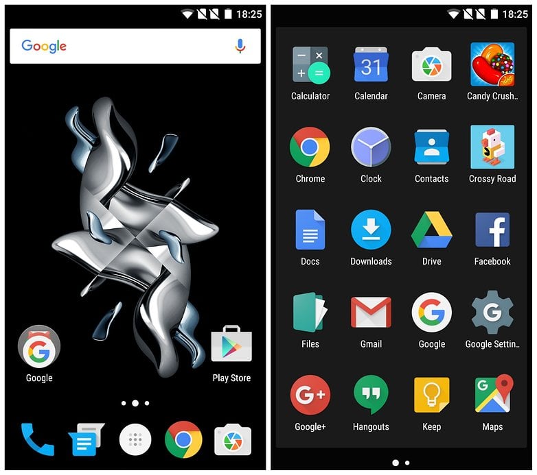 AndroidPIT OnePlus X OxygenOS home screen app drawer