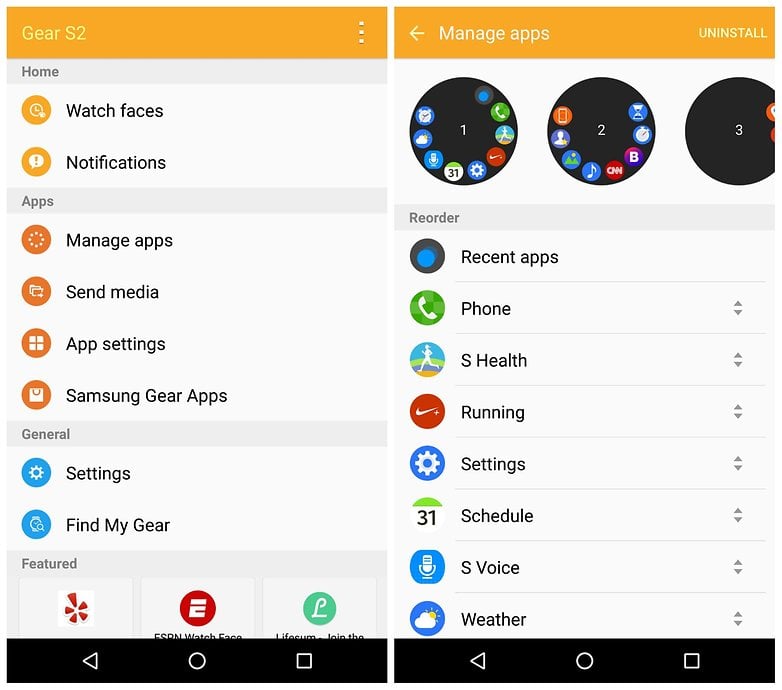 AndroidPIT Samsung Gear S2 Android app 1