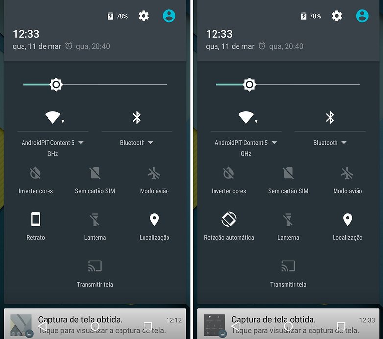 rotacao android 5 1
