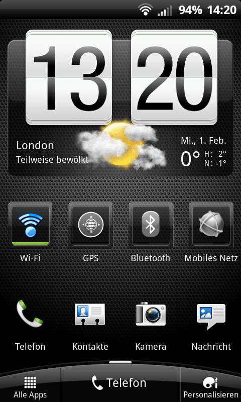 Homescreen