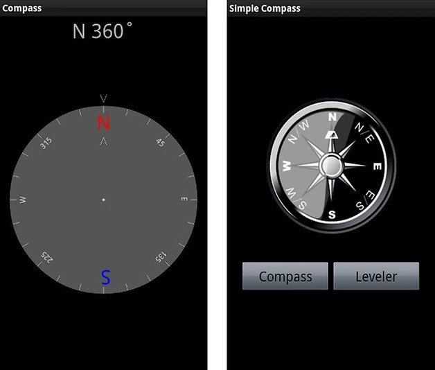app simple compass screenshot