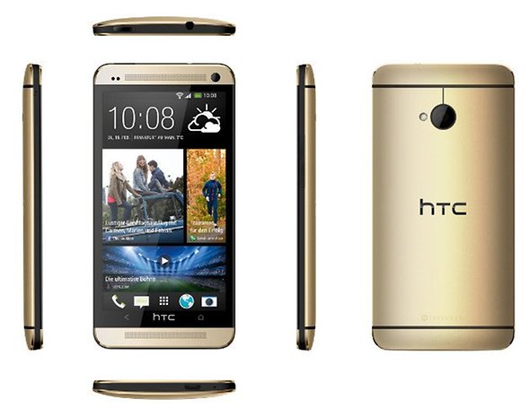 HTC One Gold 6-Seiten-Ansicht