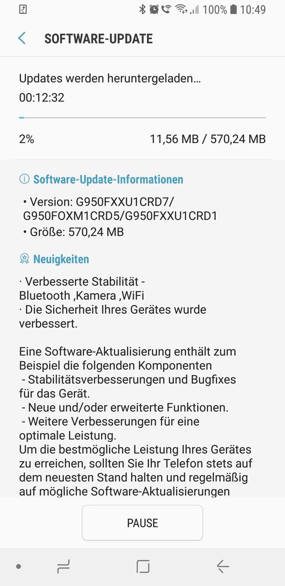 s8 update april 2018