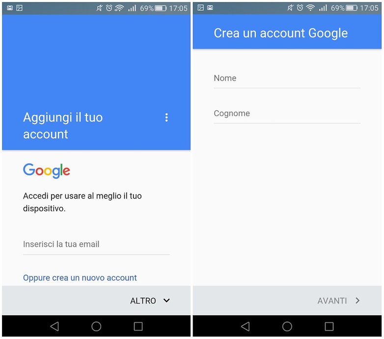 create account google