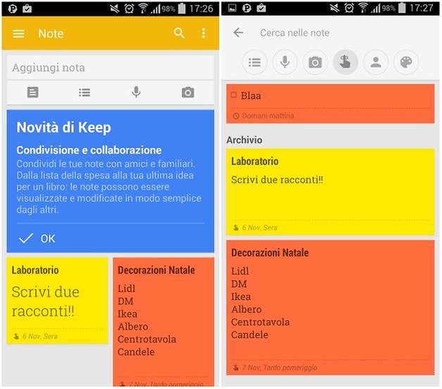 google keep app