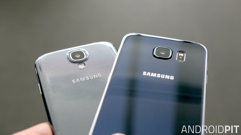 samsung galaxy s6 vs s4 design back